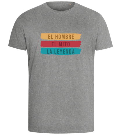 The Man The Myth The Legend Design - Comfort men's fitted t-shirt_ORION GREY_front