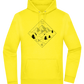 Mountain Landscape Outline Design - Premium Essential Unisex Hoodie_YELLOW_front