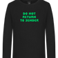 Do Not Return to Sender Design - Premium kids long sleeve t-shirt_DEEP BLACK_front