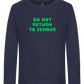 Do Not Return to Sender Design - Premium kids long sleeve t-shirt_FRENCH NAVY_front