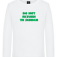 Do Not Return to Sender Design - Premium kids long sleeve t-shirt_WHITE_front