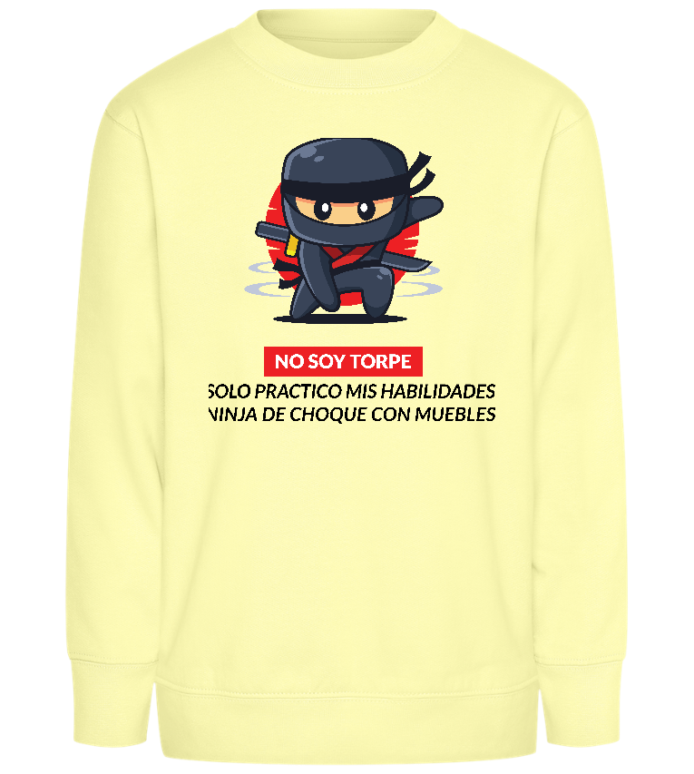 Ninja Design - Comfort Kids Sweater_AMARELO CLARO_front