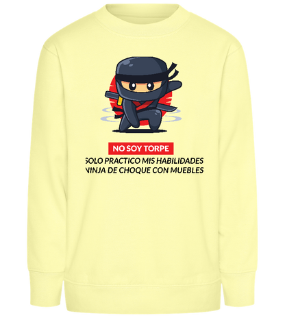 Ninja Design - Comfort Kids Sweater_AMARELO CLARO_front