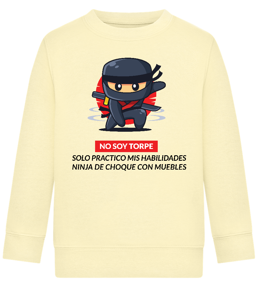 Ninja Design - Comfort Kids Sweater_AMARELO CLARO_front