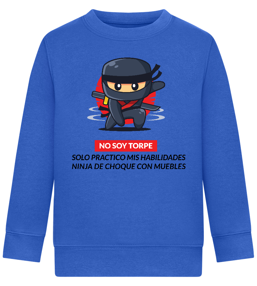 Ninja Design - Comfort Kids Sweater_ROYAL_front