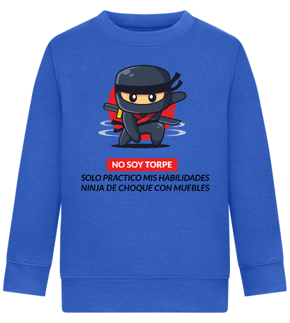 Ninja Design - Comfort Kids Sweater_ROYAL_front