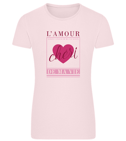 Chéri Design - Comfort women's fitted t-shirt_LIGHT PINK_front