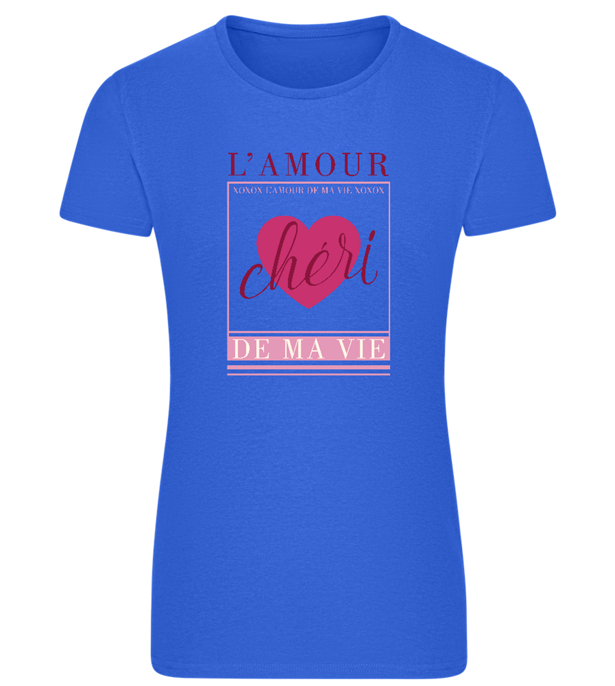 Chéri Design - Comfort women's fitted t-shirt_ROYAL_front