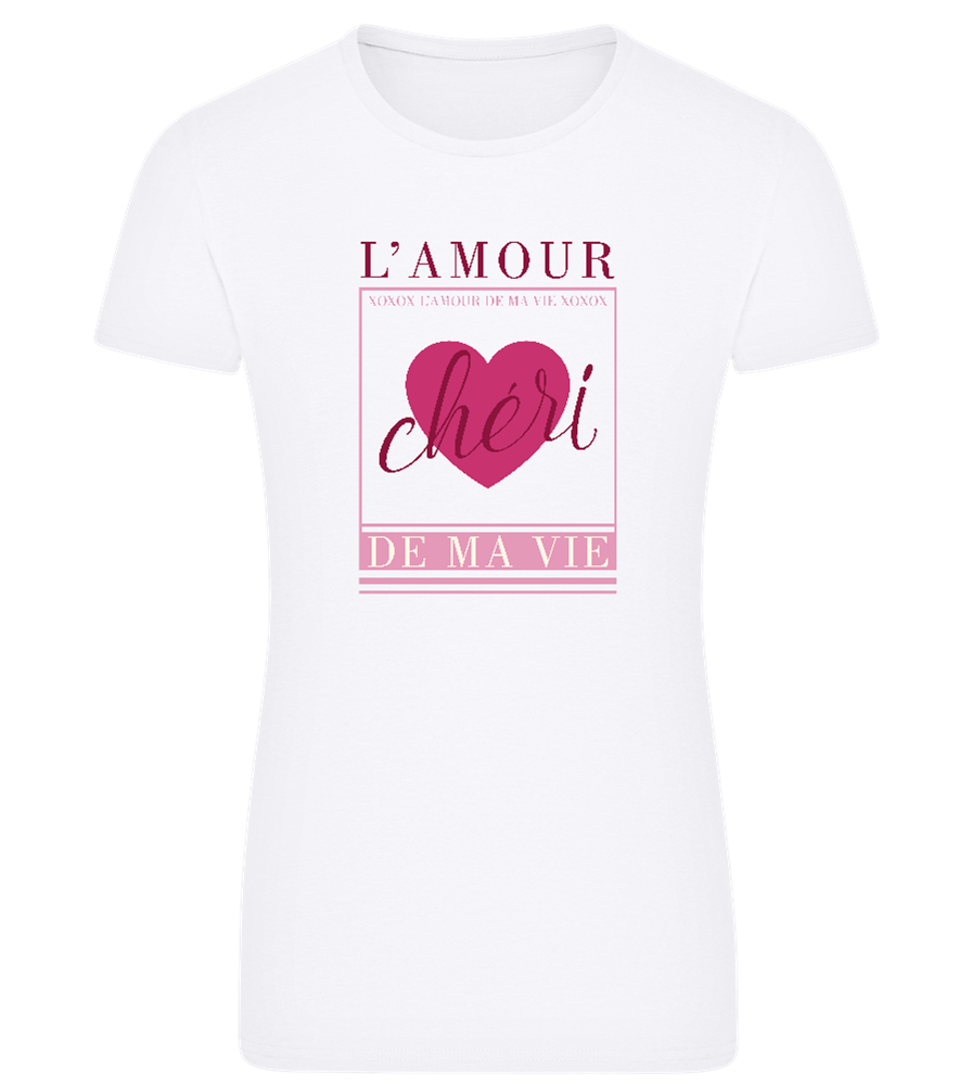 Chéri Design - Comfort women's fitted t-shirt_WHITE_front
