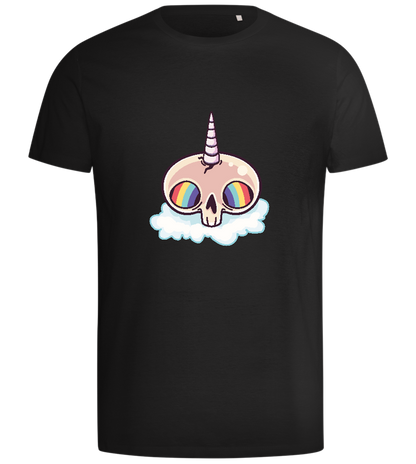 Unicorn Rainbow Design - Comfort men's t-shirt_DEEP BLACK_front