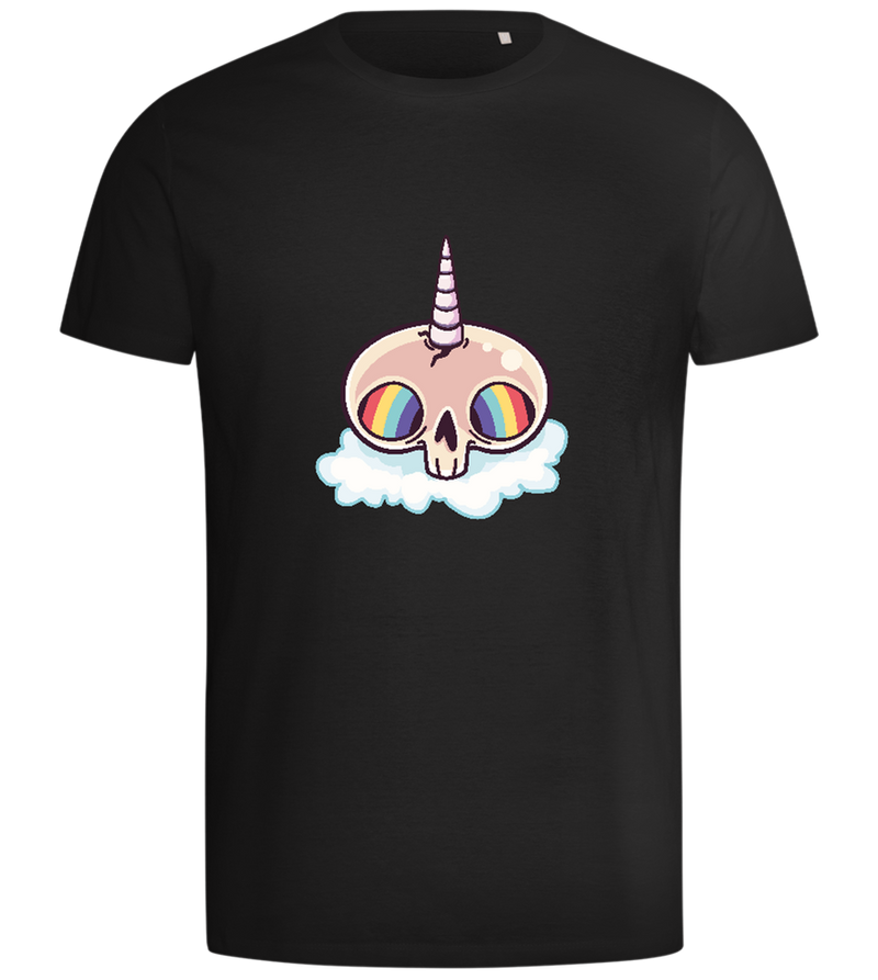 Unicorn Rainbow Design - Comfort men's t-shirt_DEEP BLACK_front