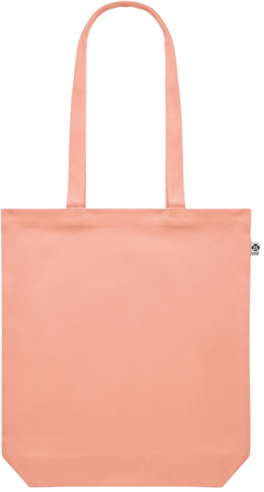 Premium colored organic canvas shopping bag_ORANGE_front