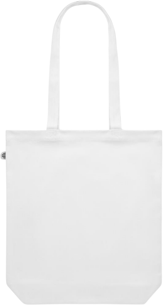 Premium colored organic canvas shopping bag_WHITE_back