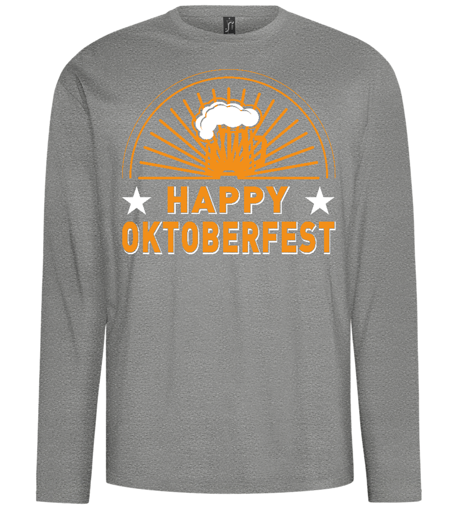 Happy Oktoberfest Design - Comfort men's long sleeve t-shirt_ORION GREY_front