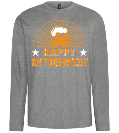 Happy Oktoberfest Design - Comfort men's long sleeve t-shirt_ORION GREY_front