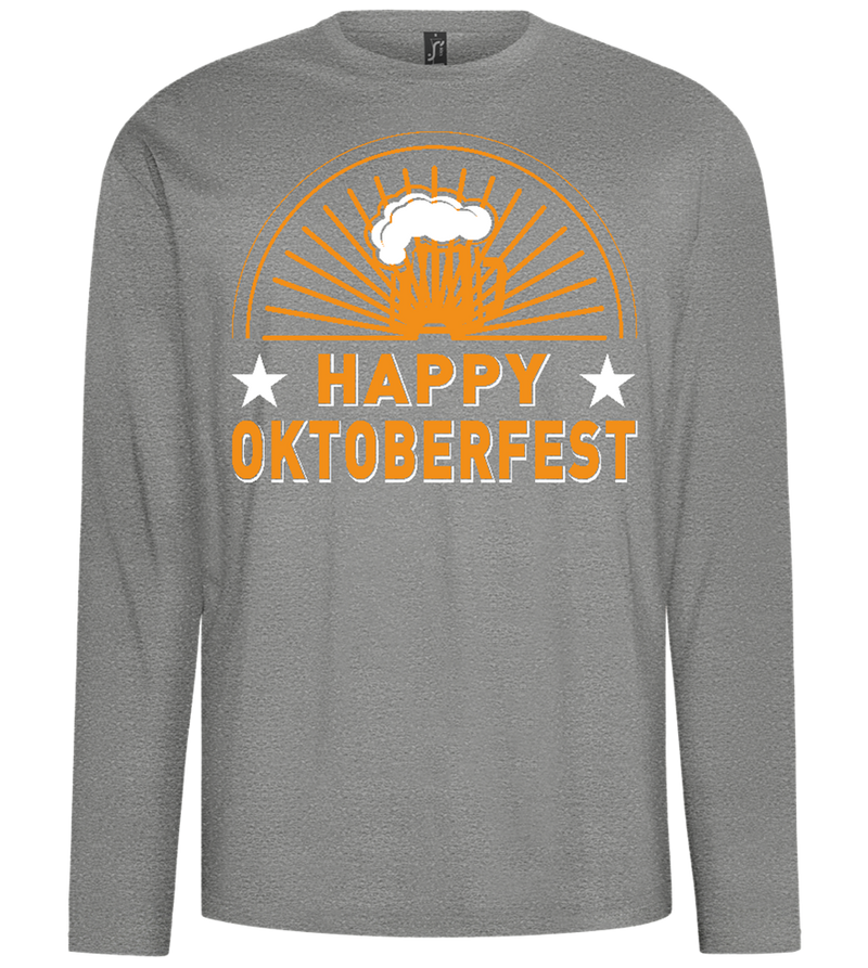 Happy Oktoberfest Design - Comfort men's long sleeve t-shirt_ORION GREY_front