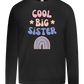 Cool Big Sister Design - Premium kids long sleeve t-shirt_DEEP BLACK_front