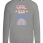 Cool Big Sister Design - Premium kids long sleeve t-shirt_ORION GREY_front