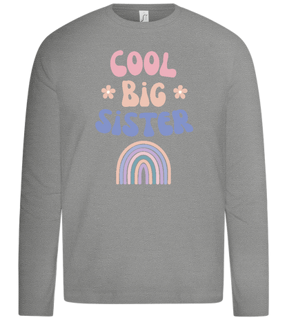 Cool Big Sister Design - Premium kids long sleeve t-shirt_ORION GREY_front