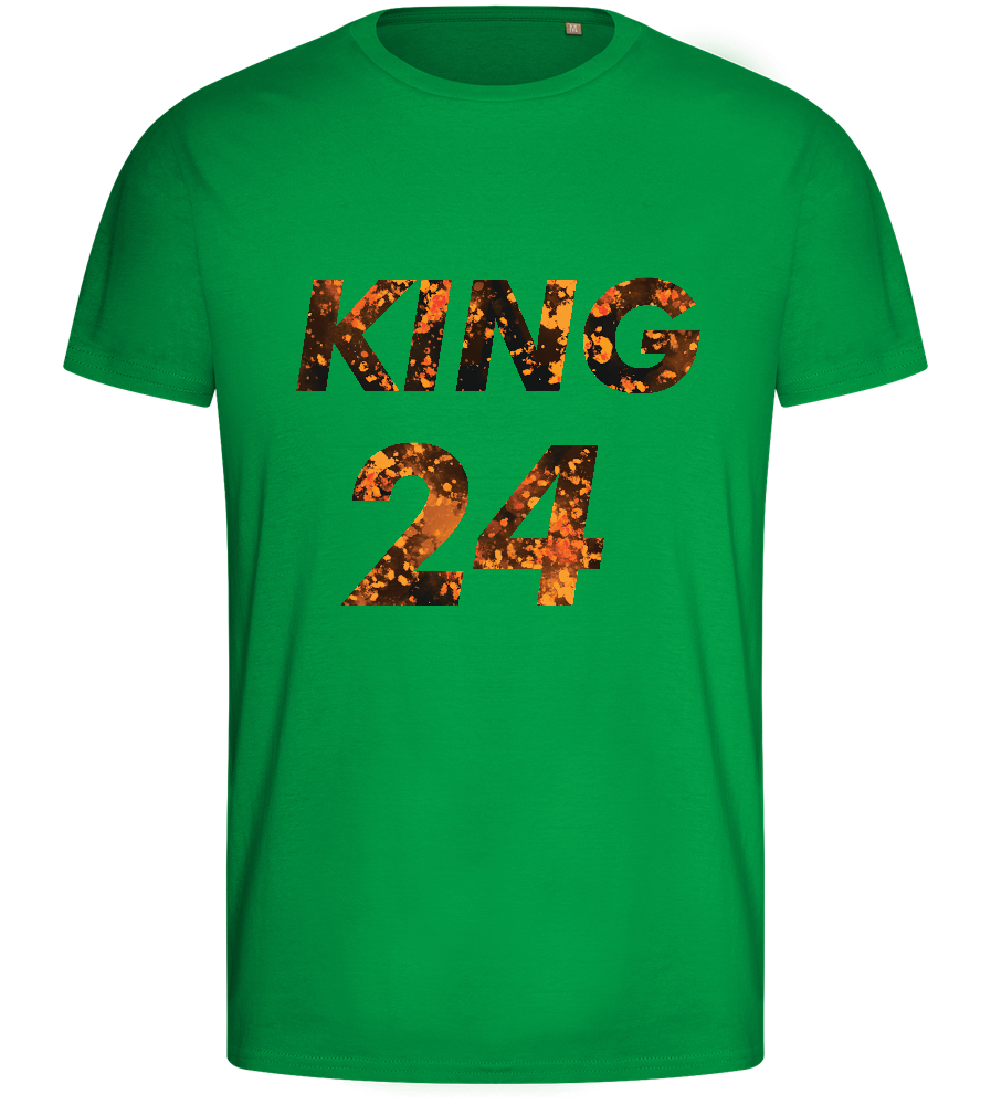 KING 24 Design - Basic men's fitted t-shirt_MEADOW GREEN_front