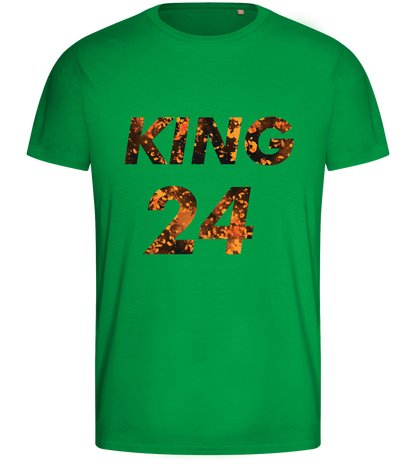 KING 24 Design - Basic men's fitted t-shirt_MEADOW GREEN_front