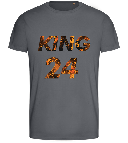 KING 24 Design - Basic men's fitted t-shirt_MOUSE GREY_front