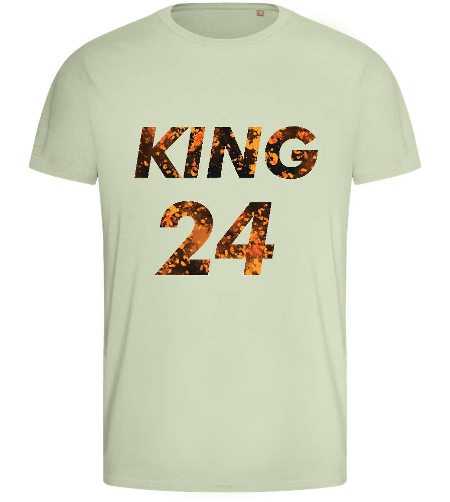 KING 24 Design - Basic men's fitted t-shirt_SILESTONE_front