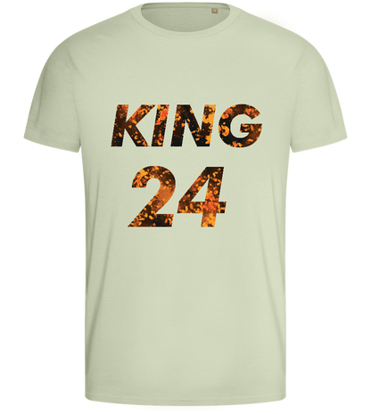 KING 24 Design - Basic men's fitted t-shirt_SILESTONE_front