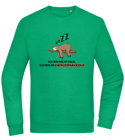 Energy Saving Mode Design - Comfort Essential Unisex Sweater_MEADOW GREEN_front