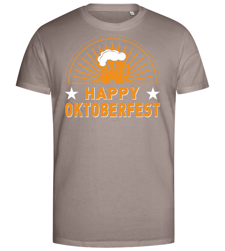 Happy Oktoberfest Design - Premium men's close fitting t-shirt_CHARCOAL CHIN_front