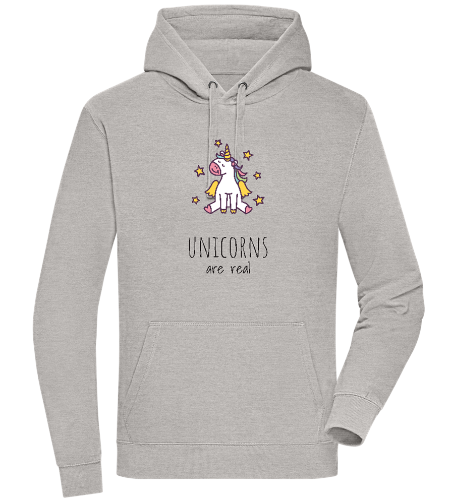 Unicorns Are Real Design - Premium unisex hoodie_ORION GREY II_front