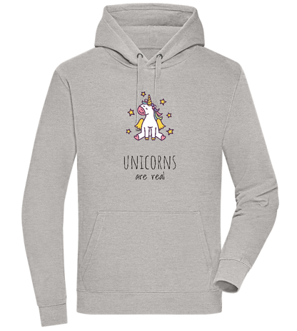 Unicorns Are Real Design - Premium unisex hoodie_ORION GREY II_front