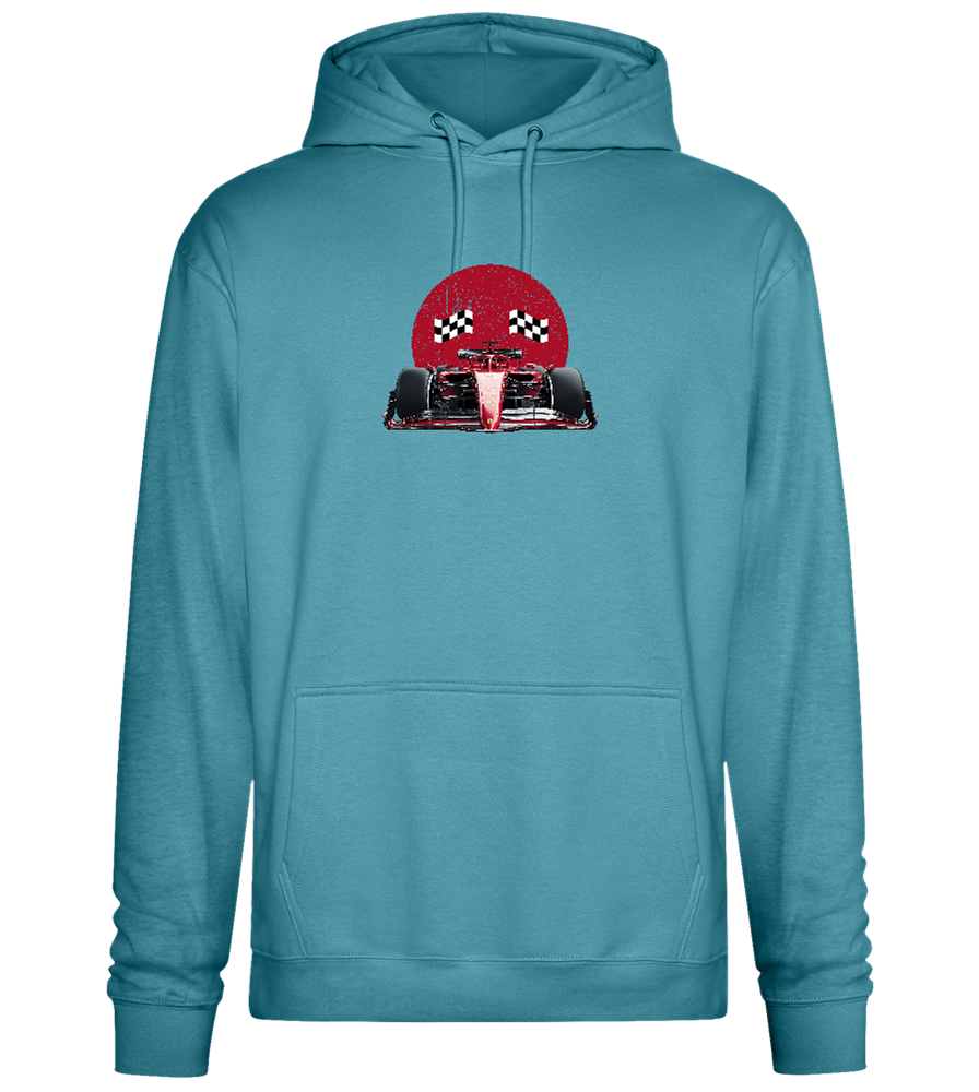 Speed Demon Design - Premium Essential Unisex Hoodie_POOL BLUE_front