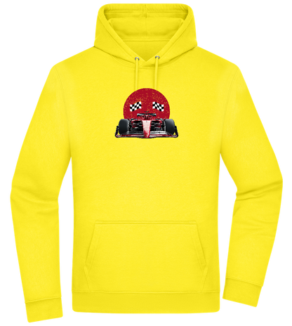 Speed Demon Design - Premium Essential Unisex Hoodie_YELLOW_front