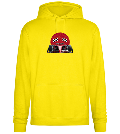 Speed Demon Design - Premium Essential Unisex Hoodie_YELLOW_front