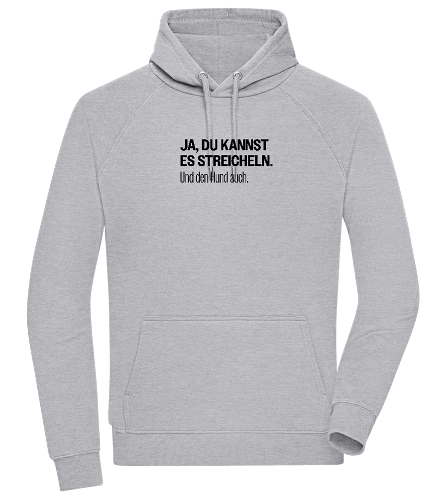 Du Kannst Es Streicheln Design - Comfort unisex hoodie_ORION GREY II_front