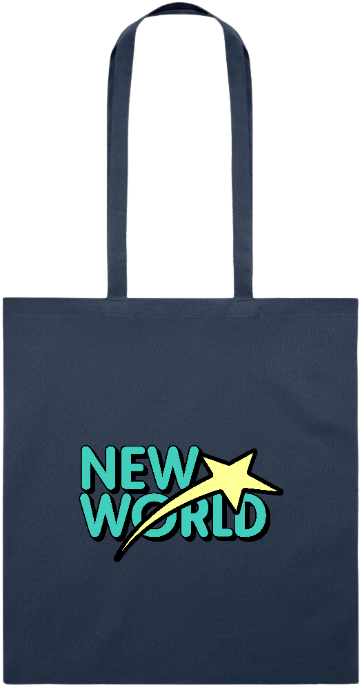 New World Design - Essential colored event tote bag_FRENCH NAVY_front