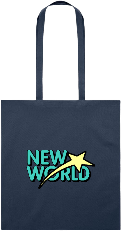 New World Design - Essential colored event tote bag_FRENCH NAVY_front