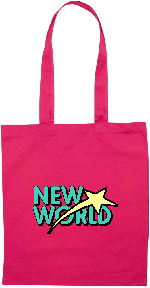 New World Design - Essential colored event tote bag_FUCHSIA_front