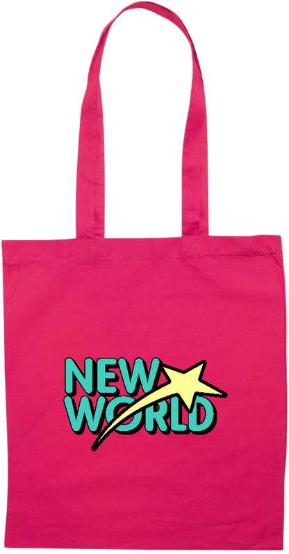 New World Design - Essential colored event tote bag_FUCHSIA_front