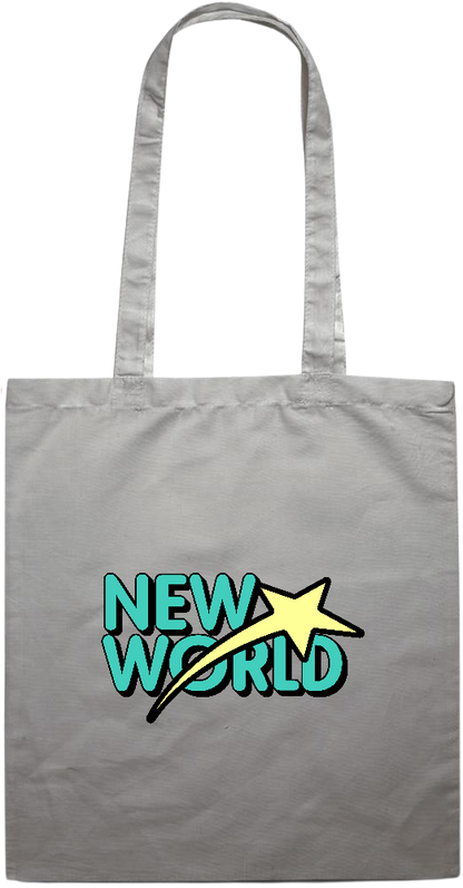 New World Design - Essential colored event tote bag_GREY_front