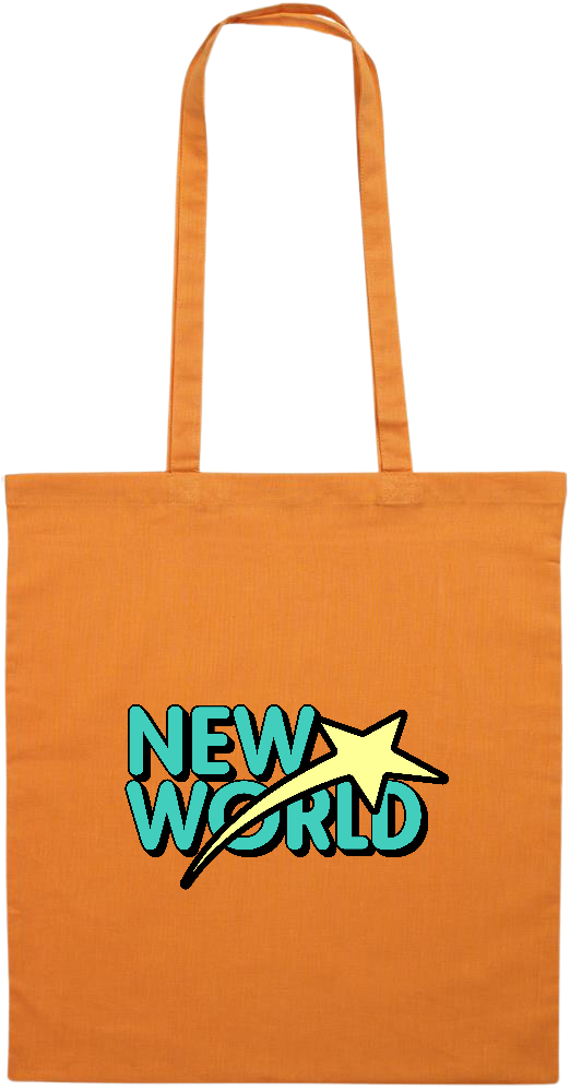 New World Design - Essential colored event tote bag_ORANGE_front