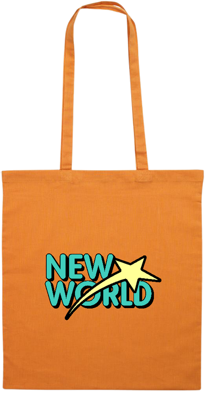 New World Design - Essential colored event tote bag_ORANGE_front