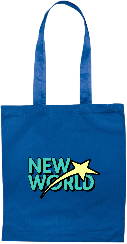 New World Design - Essential colored event tote bag_ROYAL BLUE_front