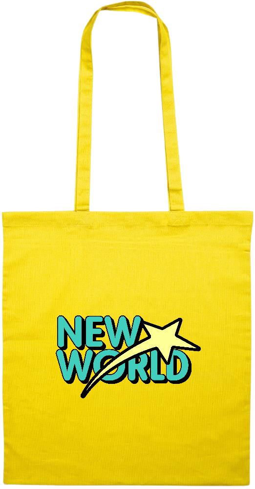 New World Design - Essential colored event tote bag_YELLOW_front