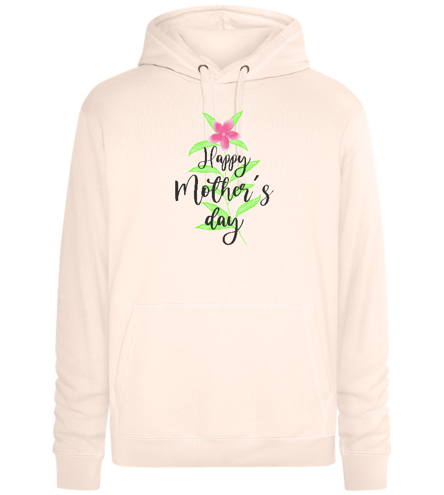 Happy Mother's Day Flower Design - Premium unisex hoodie_LIGHT PEACH ROSE_front