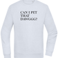 Can I Pet That Dawggg Design - Comfort Essential Unisex Sweater_CREAMY BLUE_front