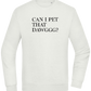 Can I Pet That Dawggg Design - Comfort Essential Unisex Sweater_CREAMY GREEN_front