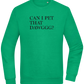 Can I Pet That Dawggg Design - Comfort Essential Unisex Sweater_MEADOW GREEN_front