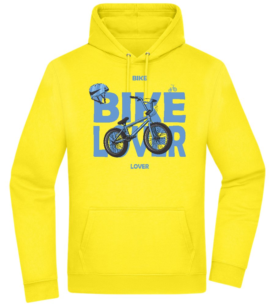 Bike Lover BMX Design - Premium Essential Unisex Hoodie_YELLOW_front